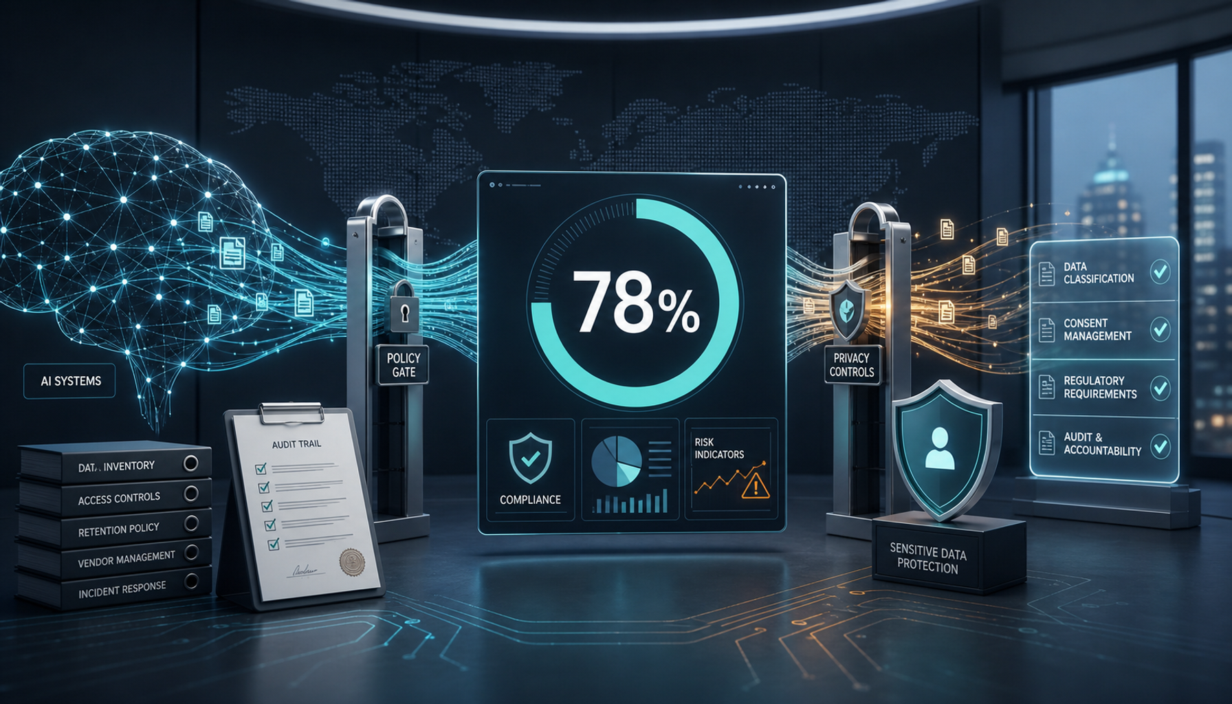 AI Compliance Challenges: 78% of Firms Struggle with Sensitive Data